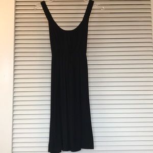 Casual black baby doll dress